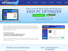 Tablet Screenshot of easypcoptimizer.com